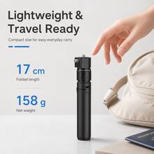 360°旋轉子彈時間手柄，兼容 Insta360 X5 X4 X3 ONE X2 ONE RS GO 3S 和 Osmo 360，便攜式 1/4" 相機手柄三腳架，穩定抓握，適合旅行、Vlog 和戶外拍攝 - 查看 5