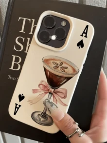 1個黑白黑桃主題極簡風TPU防震全包手機殼，適用於Apple 17、16、15、14、13、12、11 Pro Max、Air及系列 - 彩色 - 查看 2