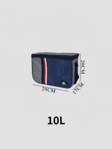 Esta bolsa térmica portátil de gran capacidad es práctica y abriga, lo que la hace ideal para familias y estudiantes.Ligera y fácil de transportar, se puede usar para picnics, la playa, acampar y el trabajo.Mantiene los alimentos calientes o fríos y cuenta con un revestimiento de papel de aluminio. - Bolsa de hielo con bloques de color gris y azul. - Ver 13