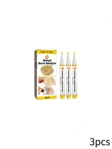 JUE FISH 3 Pack Wood Burning Markers, Liquid Pyrography Pens For DIY Wood Crafts - Heat-Activated Wood Burn Marker Set For Custom Coasters, Cutting Boards & Signs, Perfect For Personalized Gifts & Holiday Decor,Quick Ship Items,Free Shipping - DIY Burning Marker - View 12