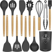 12Pcs Silicone Cooking Spoon Tools Kitchen Cookware Nonstick Baking Utensils Set - Default - View 1