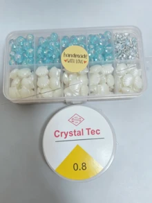 10 Grids Shell Bead Jewelry Making Kit, Teen Creative Craft Toy With Elastic Cord, Summer Ocean Aesthetic Accessory - Multicolor - View 8