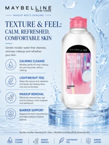 Desmaquillante Multi-Acción Maybelline (Tipo Hidratante), Muestra 95ml/Tamaño Completo 400ml, No Tensa, Suave Calmante Hidratante, Apto para Piel Sensible y Todos los Tipos de Piel - Desmaquillante multiefecto Maybelline (extra hidratante) - Ver 8