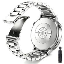 20mm 22mm Stainless Steel Watch Band Compatible With Galaxy Watch 7 6 5 4 40/44mm Metal Watch Band Compatible With Huawei Watch GT6/GT6 Pro/GT5/Pro/GT4/GT3, Balance GTR, Compatible With Xiaomi Watch/S5/S4/S3/Mi Quick Release Design, High-Quality Material, Fashionable Steel Band For Men And Women - 22mm - View 9