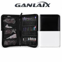 GANLAIX Professional Nail Care & Polishing Tool Kit, Includes 30pcs Nail Drill Bits + 3 Sets Sanding Bands, Complete Manicure & Pedicure Accessory Set With Zipper Storage Bag - Black - View 8