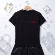 verano Cuello redondo playeras de hombre gym Ocio vacaciones  alta calidad camisas para hombre Estampados de moda  Y2K ropa de hombre sudadera para  festival  con (2) - Negro - Ver 1
