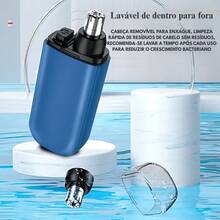 Nose, Ear, And Face Hair Trimmer/Epilator - Portable, Rechargeable Electric - ALEATORIO - Ver 4