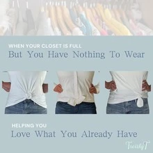 1/2pcs Women's Fashion Shirt Buttons, Suitable For T-Shirts And Belts - Multifunctional Female Garment Tightening Clip, Slim Fit Button Clip, Shirt Button Clips For Women - Multicolor - View 3
