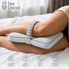 Knee Pillow,Specially Designed For Side Sleeping, Side Sleeper Pillow With Elastic Straps And Kneefeaturing Ergonomic Design, Comfortable Fit, Relieving Joint Pressure, Designed For Sleep Support, Correcting Bad Sleeping Postures And Protecting The Spine. - Light Grey - View 6