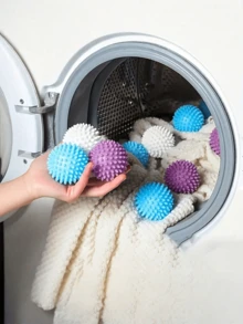 5/10pcs Anti-Tangle Magic Laundry Balls, Reusable Laundry Assistant, Home Laundry Accessories, Make Clothes Less Tangled And Smoother - Multicolor - View 3
