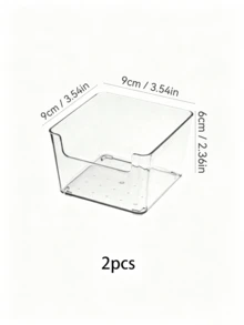1/3/6pcs Transparent Plastic Storage Boxes, Stackable Clear Organizer Containers, Multi-Functional Drawer-Style Storage Boxes, Suitable For Cosmetics, Skincare, Stationery, Snacks, Kitchen Utensils, Bathroom Toiletries, Suitable For Vanity, Desk, Bathroom, Kitchen, Storage Room - Transparent - View 15