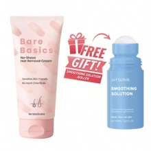 Bare Basics No Shave Hair Removal Cream For Women – Painless & Flawless Depilatory Cream For Body, Legs, Arms & Underarms, Gentle Formula With Vitamin E & Vitamin B5, Suitable For Sensitive Skin, Travel Essential, Skin Care Tools - 膏狀 - 查看 11