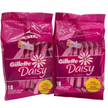 Gillette Daisy Classic Disposable Razors - 2 Blades - 18 Count (Pack Of 2) - Màu mặc định - Xem 1