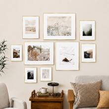 Mosearon 1/3pcs 12x16in Picture Frame, A4 Poster Frame (With Stand), A3 Art Frame, Home Decor, Room Decor, Wall Decor, Gift For Friends, Made Of Engineered Wood And Shatterproof Acrylic - Flat Aluminum Alloy Photo Frame - View 7