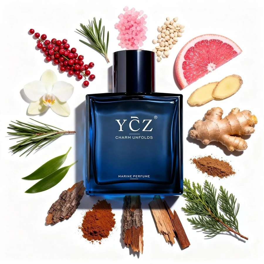 YCZ Cologne For Men Set - With Pheromones, 1.7 Oz Per Bottle , Ambergris, Nutmeg And Jasmine Blend To Create A Fresh Scent That Exudes Confidence And Elegance, Making It A Sophisticated Choice For Any Occasion And A Unique Holiday, Valentine's Day Gift. - 藏蓝色 - 查看 1