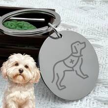 Long-Distance Travel Pet Identification Pendant, Stainless Steel Dog Tag ID Plate Collar Accessory, Stores Owner Contact Information, Effectively Reduces Risk Of Getting Lost, Portable And Compact Suitable For Long-Distance Travel Cats And Dogs - Multicolor - View 7