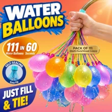 Rapid-Filling Self-Sealing Water Balloons, Tropical Color Thickened Latex Water Bombs For Summer Outdoor Water Fight Party Games - 免洗水球 - 查看 2