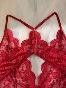 Women's Fantasy Body Gift Lace Without Padding - Rosado Sandía - Ver 4