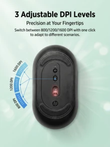 HP Lightweight Wireless Mouse With Convenient Battery Design And 2.4G Anti-Interference Transmission, Suitable For Long-Term Office And Mobile Office Use. M251SE - View 7