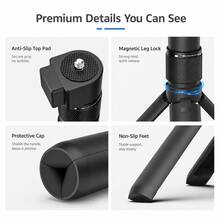 360°旋轉子彈時間手柄，兼容 Insta360 X5 X4 X3 ONE X2 ONE RS GO 3S 和 Osmo 360，便攜式 1/4" 相機手柄三腳架，穩定抓握，適合旅行、Vlog 和戶外拍攝 - 查看 6