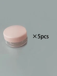 5pcs/Set 10g Colorful Cream Travel Samples, Cosmetic Moisturizing Containers, Refillable Plastic Travel Jars With Lids, Suitable For Lotions, Sunscreen, Face Creams - Random Colors - Multicolor - View 9