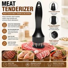 Professional Meat Tenderizer Stainless Steel Needle Cooking Hammer Kitchen Tool - White - View 2