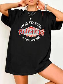 Vintage   T-Shirt UTAS Stadium Tasmania 24 January 2026 Summer Tops - Black - View 1