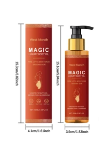 west month Body Firming Care Essence Oils,Shaping The Body's Contours, Moisturizing And Hydrating,Tightening Sagging Skin, Mild And Non Irritating, Suitable For All Skin Types,Quickly Absorbed Without Being Greasy,Suitable For Summer,Ideal Gift,Travel Essential - 無味 - 查看 7