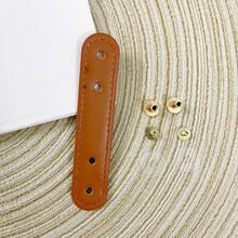 New Snap Button Hand-Woven Bag Accessories, Dual-Hole PU Belt Replacement Hook, Suitable For Wallet, Bag Making And Craft Gifts, Wallet Making, DIY Wallet Making - Multicolor - View 23