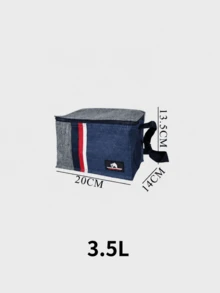 Esta bolsa térmica portátil de gran capacidad es práctica y abriga, lo que la hace ideal para familias y estudiantes.Ligera y fácil de transportar, se puede usar para picnics, la playa, acampar y el trabajo.Mantiene los alimentos calientes o fríos y cuenta con un revestimiento de papel de aluminio. - Bolsa de hielo con bloques de color gris y azul. - Ver 14