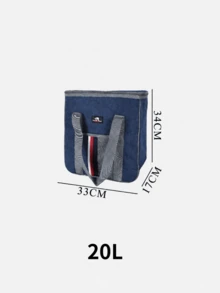 Esta bolsa térmica portátil de gran capacidad es práctica y abriga, lo que la hace ideal para familias y estudiantes.Ligera y fácil de transportar, se puede usar para picnics, la playa, acampar y el trabajo.Mantiene los alimentos calientes o fríos y cuenta con un revestimiento de papel de aluminio. - Bolsa de hielo con bloques de color gris y azul. - Ver 12