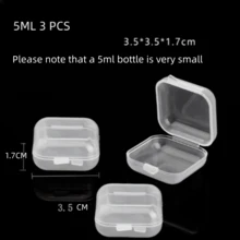 Mini Pill Box With Separate Compartments - PP Plastic Jewelry Storage Box For Earrings And Small Items - Transparent - View 15