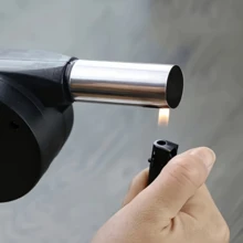 Soplador manual portátil, adecuado para barbacoas, camping e inicio de fuego - eficiente y fácil de usar, regalo de Navidad perfecto para estufas - soplador manual - Ver 3