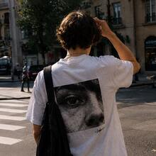 Loose Cotton T-Shirt - White - View 5