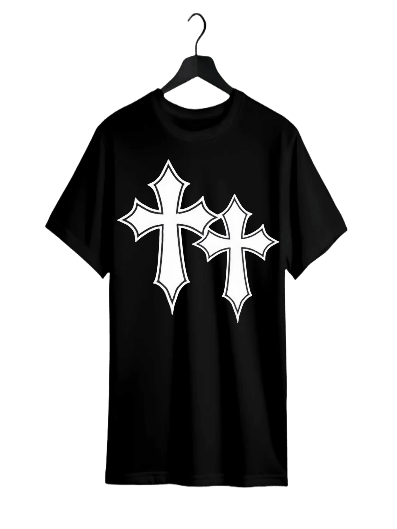 Teenagers' Casual Patterned Short-Sleeved Shirts, Summer - Black - View 1