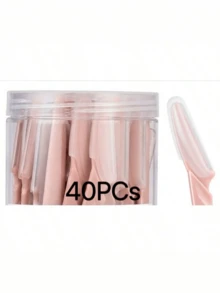 12/40pcs Eyebrow Trimmer And Razor Set, Eyebrow Razor, Hair Removal, Facial Hair Removal, Hair Clipper, Hair Styling Supplies, Hair Clipper, Pouch, Storage Box, Hair Accessories, For Women, Beautiful, Simple Neutral Eyebrow Razor, Stainless Steel Blade Gentle Exfoliating Facial Hair Removal Tool, Makeup Tool Set, Eyebrow Razor, Facial Hair Removal Tool, Facial Razor, Exfoliating Skincare Tool - Multicolor - View 11