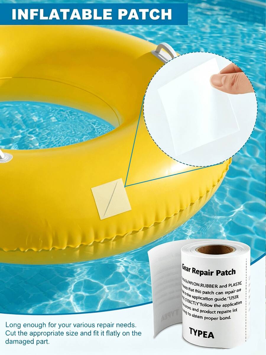 PVC Transparent Waterproof Outdoor Repair Patches, Suitable For Repairing Water Sports Equipment, Swim Rings, Inflatable Sofas, Tents And Sleeping Bags, Portable Design - Multicolor - View 1