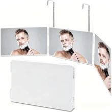 1pc 360 Degree 4-Sided Foldable Handheld Makeup Mirror, Suitable For Hairstyling, Travel And Multi-Purpose, Compact And Lightweight Design - Multicolor - View 13