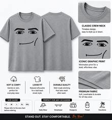 Anime Robot Robloxs Face T-Shirts, Funny Shirt ,Graphic Tees ,Crew Neck Short Sleeve T Shirts ,Women Clothing ,Harajuku T Shirts, Tee ,Summer Tops - 灰色 - 查看 3