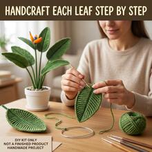 1Set Animal Crochet Kit, Crochet Kit For Beginners, Beginner Crochet Kit For Adults With Step-By-Step Text Tutorials, Bird-Of-Paradise Flower DIY Crafts For Adults, Contemporary Home Decorative Ornaments, Cute Birthday Easter Day And Spring Gifts - Bird Of Paradise Flower - View 3