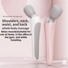 Handheld Vibration Massager, Portable Electric Massage Stick, 5 Levels Of Intensity, Suitable For Neck, Back, Shoulders, Waist, Legs And Feet, Relieves Neck, Back, Leg And Waist Pain,Suitable For Home Use And As Holiday Gifts - Multicolor - View 2