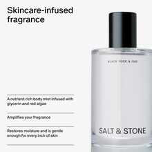 Salt & Stone Body Mist | Black Rose & Oud | Skincare Infused Hair & Body Spray For Women And Men | Hydrating Fragrance With Glycerin And Red Algae | Vegan, Cruelty Free, 3.4 Fl Oz - Tươi - Xem 4