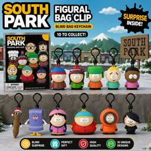 SOUTH PARK 南方公园官方授权钥匙扣（1个）- 3D泡沫随机单只包包夹子&挂件拉链钥匙圈背包配件收藏品情人节礼物- - 彩色 - 查看 1
