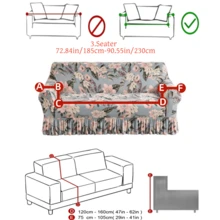 1pc Slip-Resistant Elastic Decorative Sofa Cover, Milk Silk Fabric Floral Print Skirt Design, Fit For Single/Double/Three/Four Seater Sofa, Pet-Friendly, Colorful, Suitable For Spring/Summer/Autumn/Winter - Multicolor - View 16
