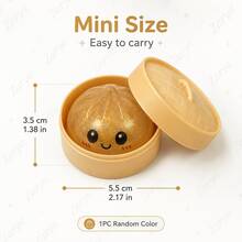 1pc Mysterious Color Glitter Dumpling Squishy, Mini 2026 New Dumpling Squishy - 10 Colors Random, More Surprises (Random Color) - Blue - View 2