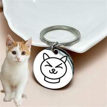 Pet Dog Tag, Thick Stainless Steel Pendant ID Tag Collar Accessory, Evenly Distributed Stress, Strong Load-Bearing Performance, Impact And Pressure Resistant, Durable, Daily Wear Pendant For Medium And Large Dogs - Multicolor - View 6