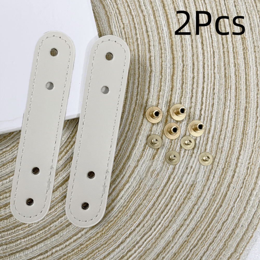 2/4Pcs New Snap Button Handmade Woven Bag Accessories, Double Hole PU Belt Replacement Hooks, Suitable For Wallet, Bag Making And Craft Gifts, Wallet Making, DIY Wallet Making - Multicolor - View 16