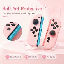 1pc Compatible Solid Color TPU Soft Case Protector For 2 Console, Fits Switch OLED/Standard Switch, Various Color Combinations, Switch Game Accessories, Controller Accessories - Multicolor - View 4