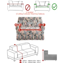 1pc Slip-Resistant Elastic Decorative Sofa Cover, Milk Silk Fabric Floral Print Skirt Design, Fit For Single/Double/Three/Four Seater Sofa, Pet-Friendly, Colorful, Suitable For Spring/Summer/Autumn/Winter - Multicolor - View 14