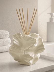 1pc Abstract Aromatherapy Diffuser Bottle With Fragrance Reed Diffuser Stone Base, Multiple Colors Available, Aesthetic Home Fragrance Decor, Suitable For Bathroom, Living Room, Perfect As A Gift - Multicolor - View 1